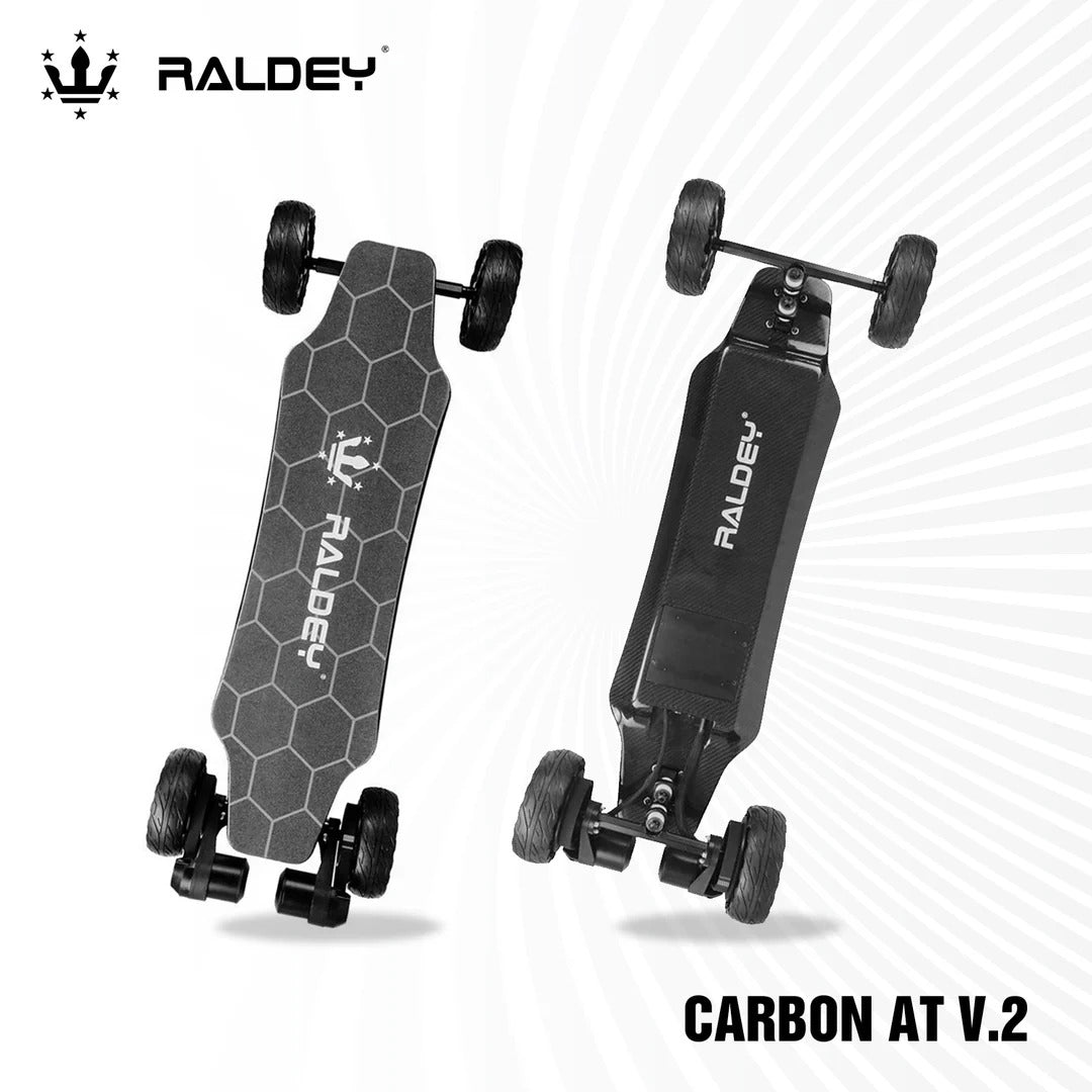 RALDEY Carbon AT V.2 1500W/14Ah All Terrain Electric Skateboard 19mi range