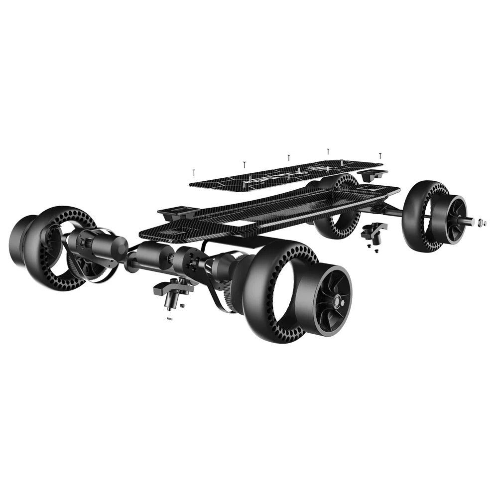 RALDEY Carbon AT V.2 1500W/14Ah All Terrain Electric Skateboard 19mi range
