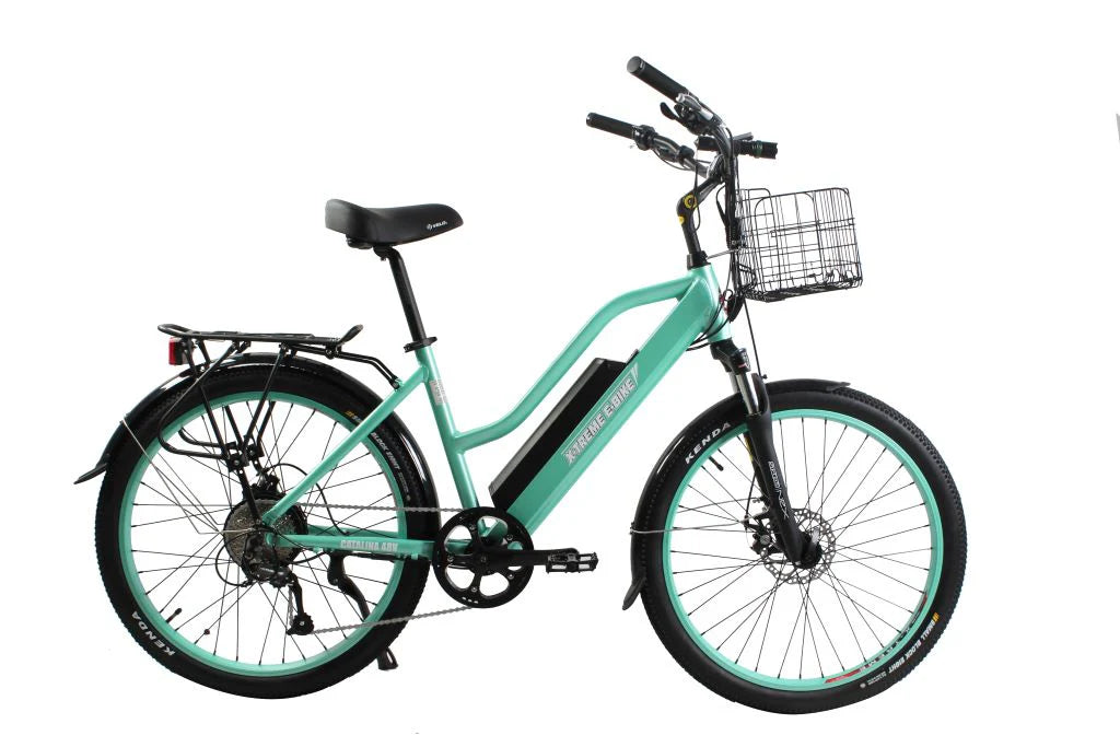 X-Treme Catalina 48V 500W Step-Through Electric Beach Cruiser Bike