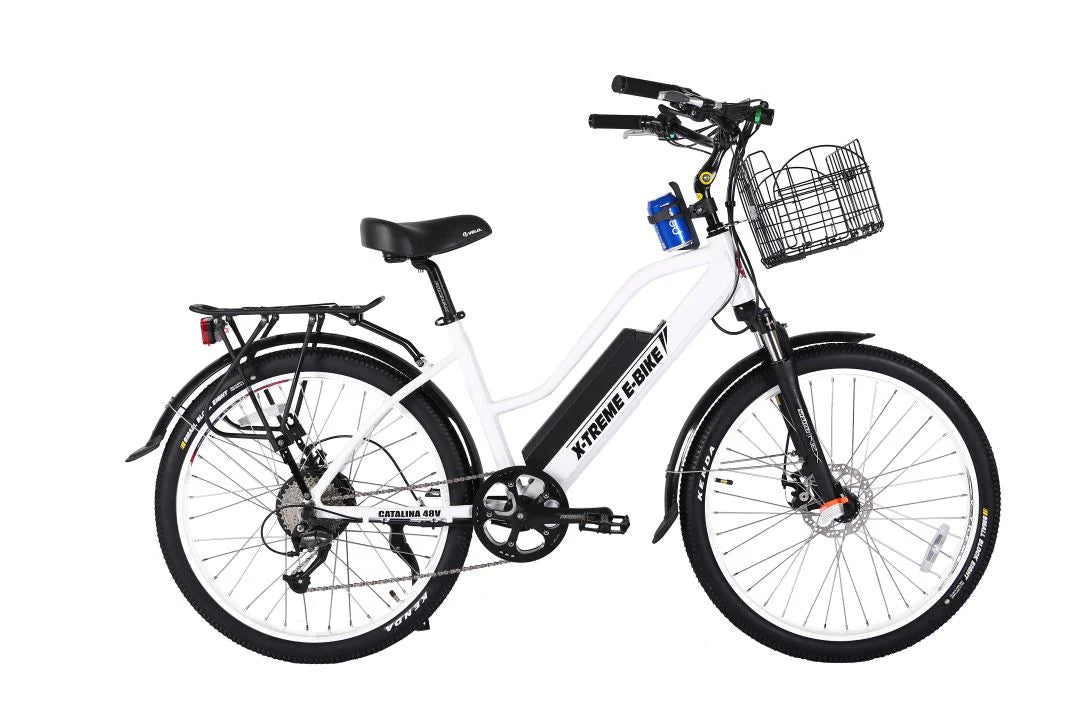X-Treme Catalina 48V 500W Step-Through Electric Beach Cruiser Bike